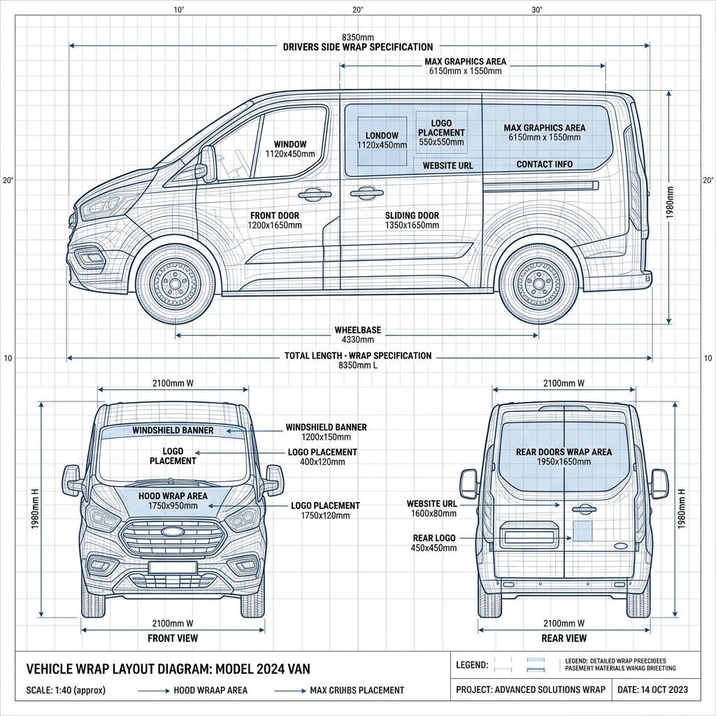 Vehicle Wrap Layout Blueprint